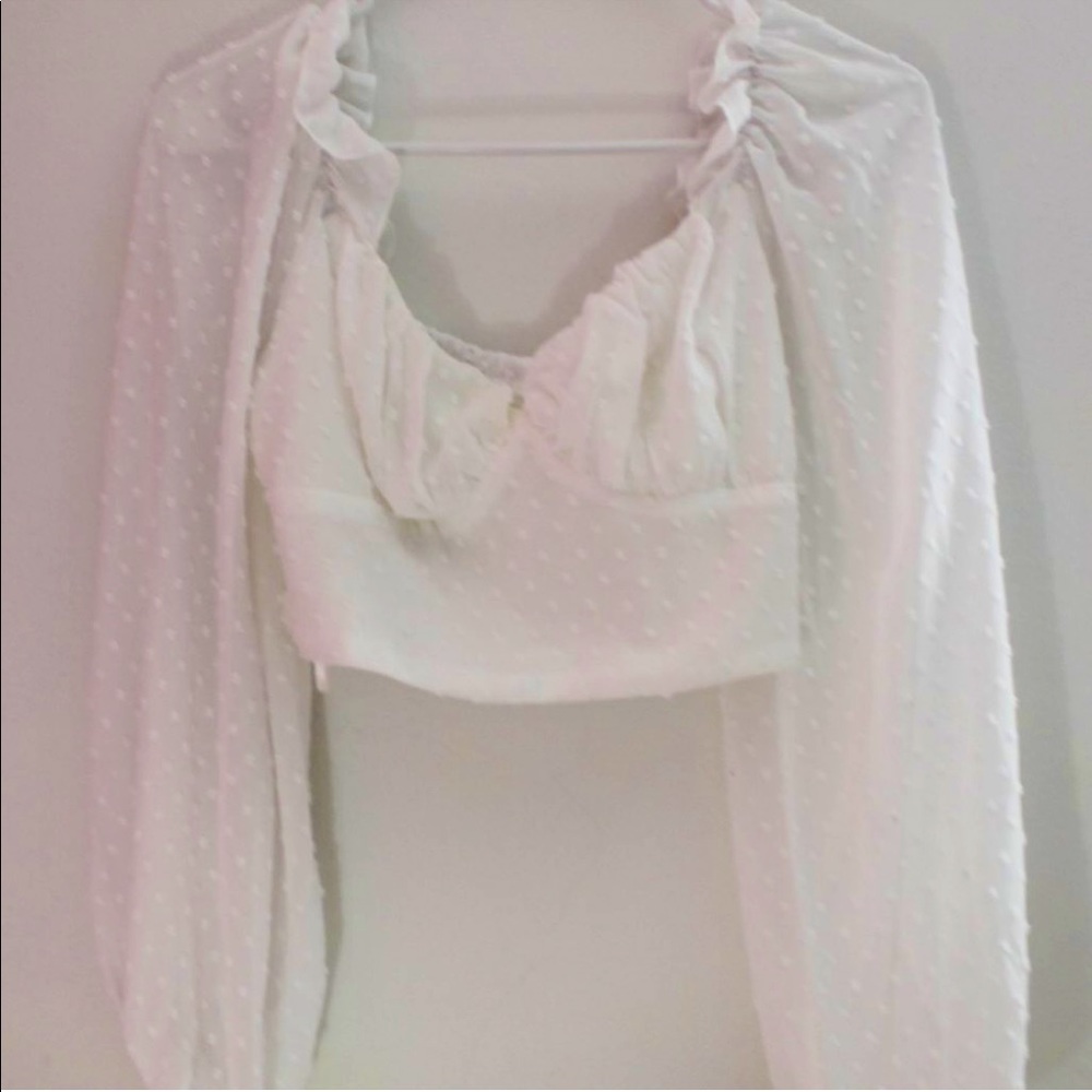 White crop top